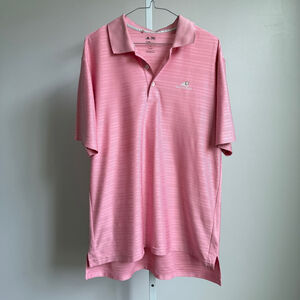 Adidas sz M pink Golf short sleeve climacool polo shirt‎